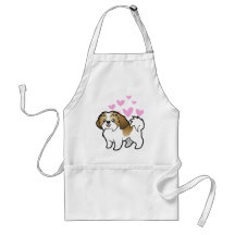Shih Tzu Love (puppy cut) Aprons
