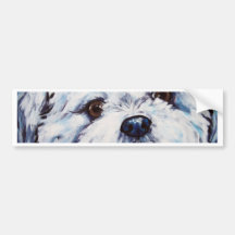Shih Tzu mix Bumper Sticker