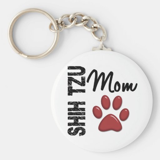 Shih Tzu Mum 2 Keychain