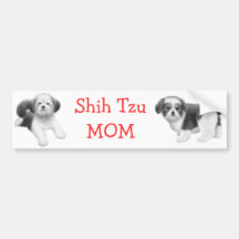 Shih Tzu Mum Bumper Sticker