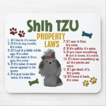 Shih Tzu Property Laws 4 Mouse Mat