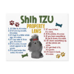 Shih Tzu Property Laws 4 postcards