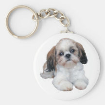 Shih Tzu Puppy Keychain