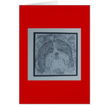shihtzu greeting card