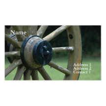 Shiloh Cannon Wheel Business Card Templates