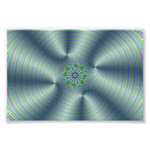 Shimmerine - Fractal Art Photographic Print