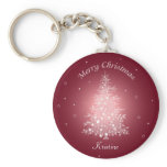 Shimmering Christmas Tree Keychain