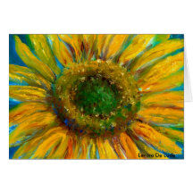 Shimmering Fine Art Sunflower Greeting Cards