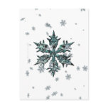 Shimmering Snowflake Postcard