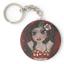 Shimmia Cabaret Belly Dancer Key Ring Keychain