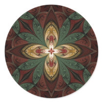 Shine and Rise Round Stickers