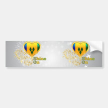 Shine On Saint Vincent and the Grenadines Bumper Sticker