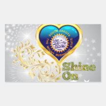 Shine On South Dakota Stickers