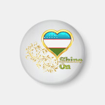 Shine On Uzbekistan Magnets