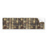 Shingle tiles pattern bumper sticker