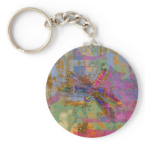 Shining Dragonfly Keychain