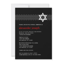 Shining Star Bar Mitzvah Invitation