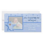 Shining Star Birth Announcement Photo Card - Boy