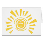 Shining Sun with Cross Cut Out cards