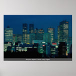 Shinjuku skyline at dusk, Tokyo, Japan Poster