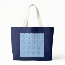 shiny blue diamond plate textured canvas bags