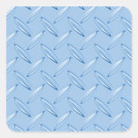 shiny blue diamond plate textured sticker