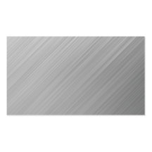 shiny brushed aluminium business card