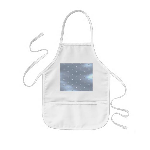 Shiny Brushed Star Metallic Texture Apron