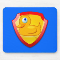 Shiny Defender Duck Mouse Pad