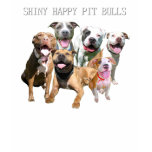 Shiny Happy Pit Bulls Dark T-Shirt