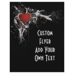 Shiny Heart, Leaves & Flowers - Original flyers