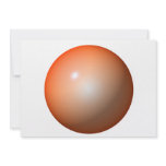 Shiny orange ball simple design graphic image announcement
