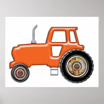 Shiny Orange Tractor