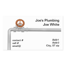 shiny pipe and valve business cards