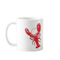 Shiny Red Lobster Mug