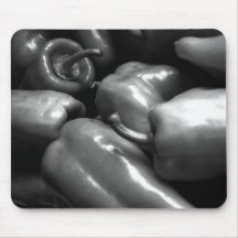 shiny sensuous peppers mouse mat