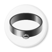 Shiny Sex Slave Collar Refrigerator Magnet