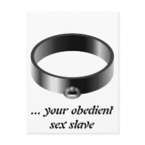 Shiny Sex Slave Collar Post Card