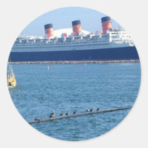 Ship Boat Queen Mary Ocean Liner Stickers