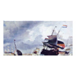 Ship In A Storm By Ludolf Bakhuizen (Best Quality) photo cards