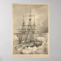 Ship in Ice Print
