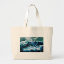 Ship In the Sea in Storm Bags