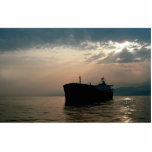 Ship on calm sea, Italy photo sculptures