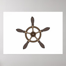 Ship Wheel Posters