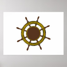 Ship Wheel Print