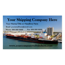 Shipping Company Business Card Template