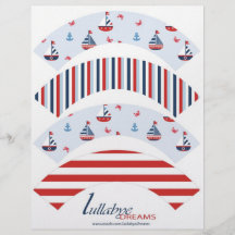 Ships Ahoy! Cupcake Wrappers Flyer