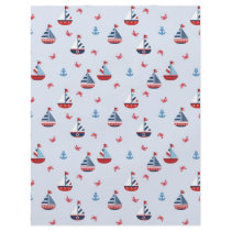 Ships Ahoy! Dual-sided Scrapbook Paper Flyer Design