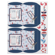 Ships Ahoy! Mini Puff Box Template