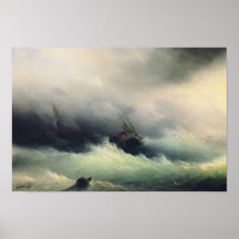 Ships in a Storm Print